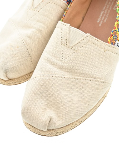 TOMS（トムス）モカシン/デッキシューズ 白 サイズ:25cm レディース/2200642934161