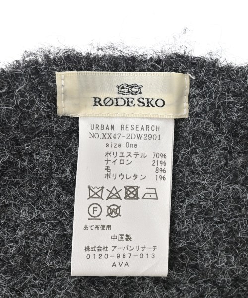 RODE SKO（ロデスコ）マフラー グレー サイズ:- レディース/2200666916198