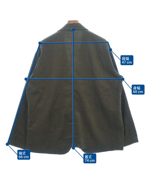 B MING LIFE STORE by BEAMS（ビーミングライフストアバイビームス）テーラードジャケット カーキ サイズ:XL メンズ/2200669291247