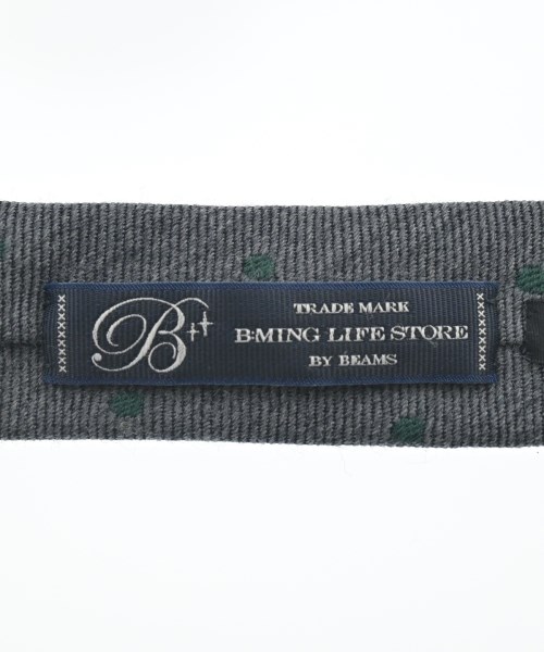 B MING LIFE STORE by BEAMS（ビーミングライフストアバイビームス）ネクタイ グレー サイズ:- メンズ/2200678417171