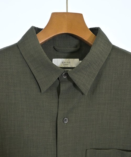 B MING LIFE STORE by BEAMS（ビーミングライフストアバイビームス）カジュアルシャツ カーキ サイズ:L メンズ/2200637275095