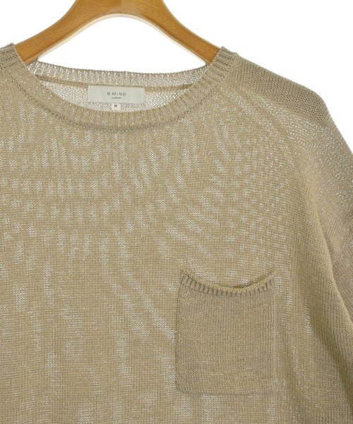 B MING LIFE STORE by BEAMS（ビーミングライフストアバイビームス）ニット・セーター ベージュ サイズ:M メンズ/2200640328023