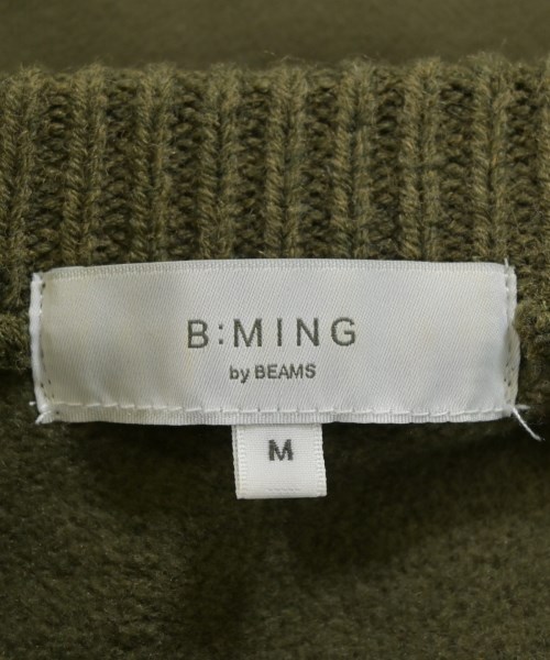 B MING LIFE STORE by BEAMS（ビーミングライフストアバイビームス）ニット・セーター カーキ サイズ:M メンズ/2200653483016