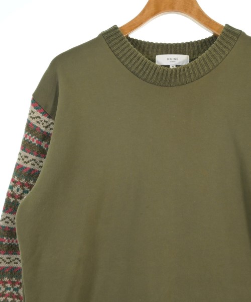 B MING LIFE STORE by BEAMS（ビーミングライフストアバイビームス）ニット・セーター カーキ サイズ:M メンズ/2200653483016