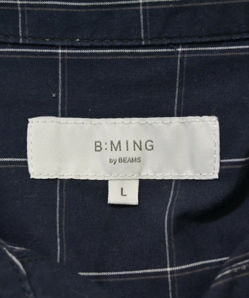 B MING LIFE STORE by BEAMS（ビーミングライフストアバイビームス）カジュアルシャツ 紺 サイズ:L メンズ/2200678469194