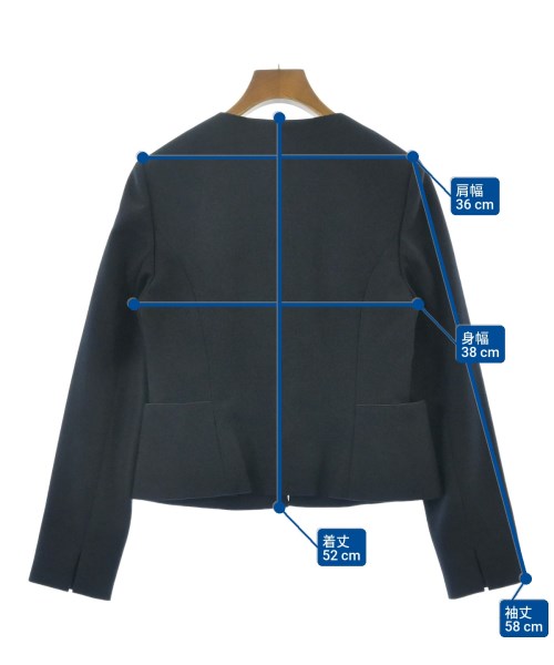 B MING LIFE STORE by BEAMS（ビーミングライフストアバイビームス）ノーカラージャケット 紺 サイズ:M レディース/2200637510011