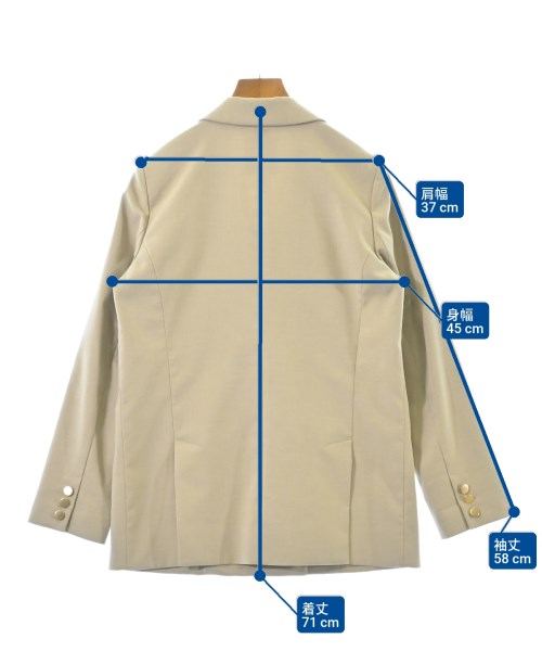 B MING LIFE STORE by BEAMS（ビーミングライフストアバイビームス）テーラードジャケット ベージュ サイズ:S レディース/2200674183018