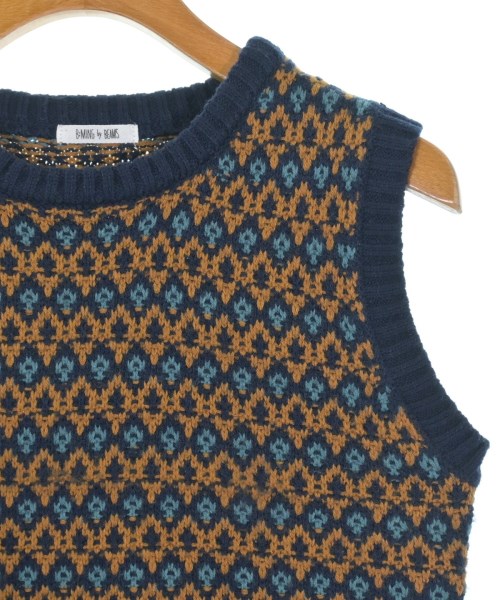 B MING LIFE STORE by BEAMS（ビーミングライフストアバイビームス）ベスト 紺 サイズ:L レディース/2200659033017