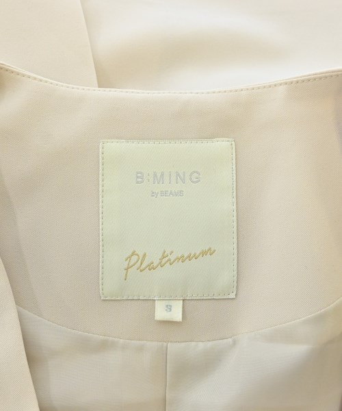 B MING LIFE STORE by BEAMS（ビーミングライフストアバイビームス）ノーカラージャケット ベージュ サイズ:S レディース/2200656667062