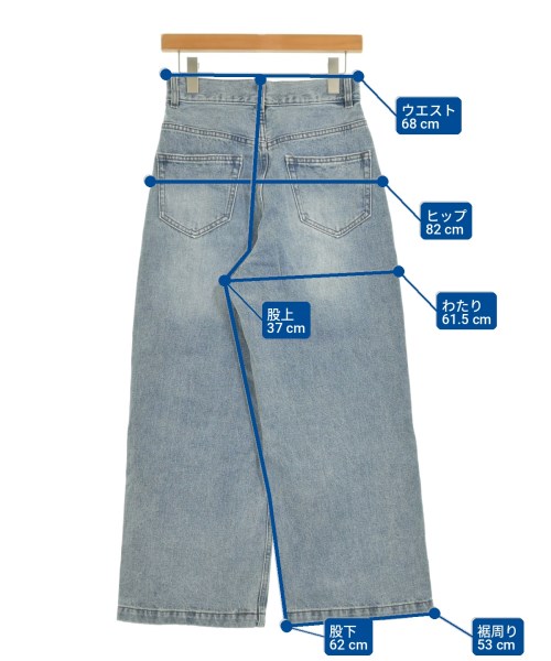B MING LIFE STORE by BEAMS（ビーミングライフストアバイビームス）デニムパンツ 青 サイズ:S レディース/2200714053042