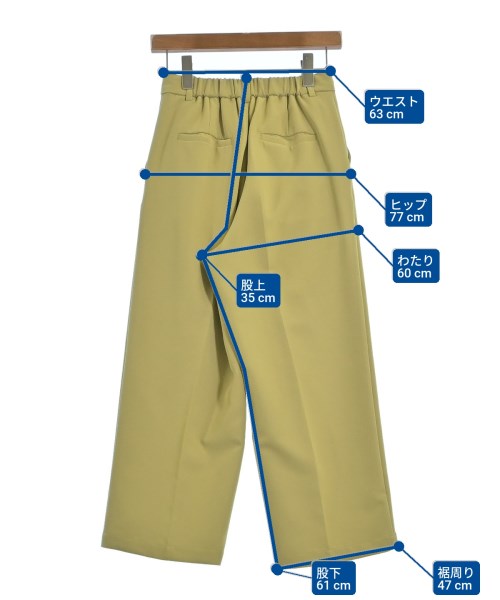 B MING LIFE STORE by BEAMS（ビーミングライフストアバイビームス）スラックス 緑 サイズ:M レディース/2200637533089