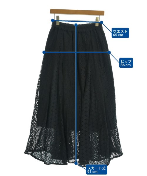 B MING LIFE STORE by BEAMS（ビーミングライフストアバイビームス）ロング・マキシ丈スカート 黒 サイズ:M レディース/2200640787127