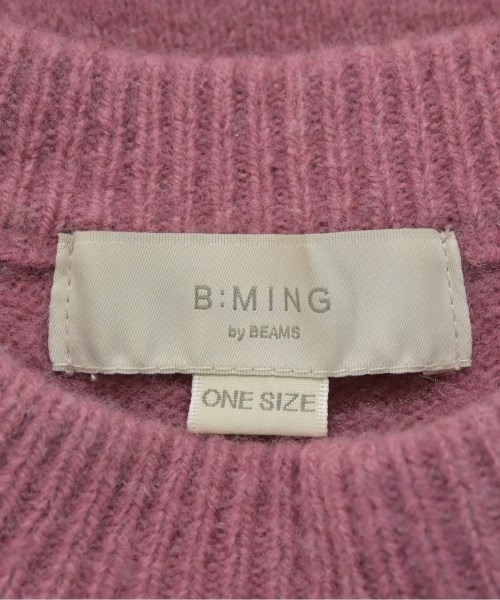 B MING LIFE STORE by BEAMS（ビーミングライフストアバイビームス）ニット・セーター ピンク サイズ:ONE レディース/2200662191049