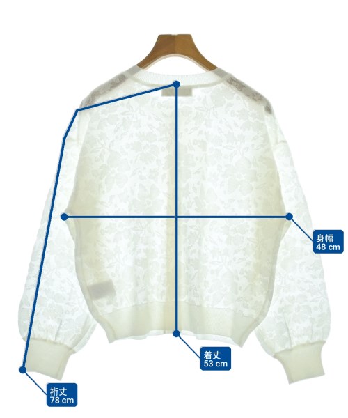 B MING LIFE STORE by BEAMS（ビーミングライフストアバイビームス）カーディガン 白 サイズ:-(M位) レディース/2200730893134