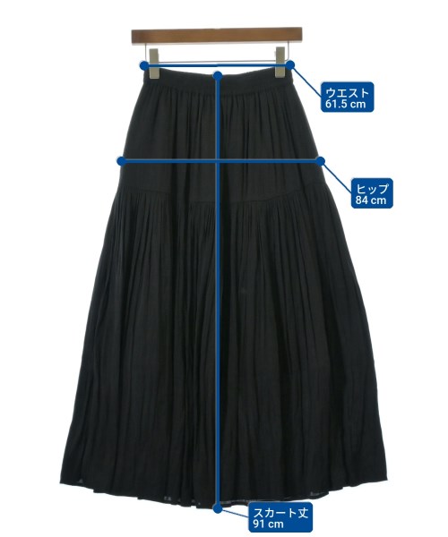 B MING LIFE STORE by BEAMS（ビーミングライフストアバイビームス）ロング・マキシ丈スカート 黒 サイズ:M レディース/2200726650017