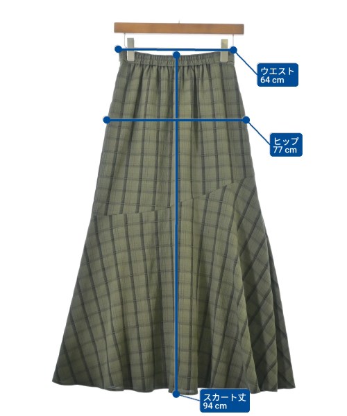 B MING LIFE STORE by BEAMS（ビーミングライフストアバイビームス）ロング・マキシ丈スカート カーキ サイズ:M レディース/2200680284037