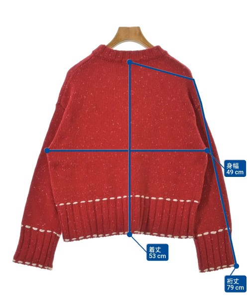 B MING LIFE STORE by BEAMS（ビーミングライフストアバイビームス）ニット・セーター 赤 サイズ:F レディース/2200687755011