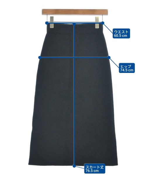 DEMYLEE（デミリー）ひざ丈スカート 黒 サイズ:XS レディース/2200633338022