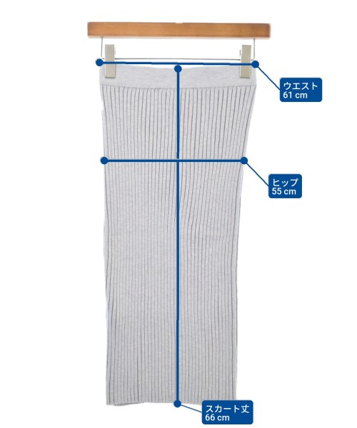 DEMYLEE（デミリー）ロング・マキシ丈スカート グレー サイズ:XS レディース/2200631138280