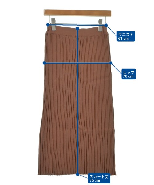 DEMYLEE（デミリー）ロング・マキシ丈スカート 茶 サイズ:XS レディース/2200631138747