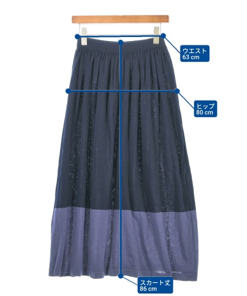 DEMYLEE（デミリー）ロング・マキシ丈スカート 紺 サイズ:S レディース/2200631145684