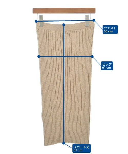 DEMYLEE（デミリー）ロング・マキシ丈スカート ベージュ サイズ:M レディース/2200631145851