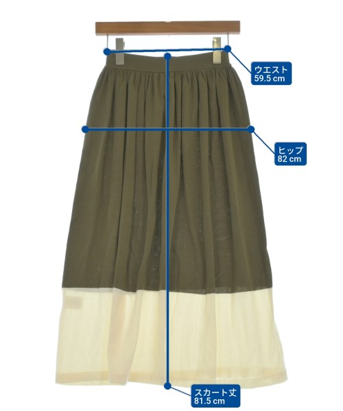 DEMYLEE（デミリー）ロング・マキシ丈スカート カーキ サイズ:XS レディース/2200631146643