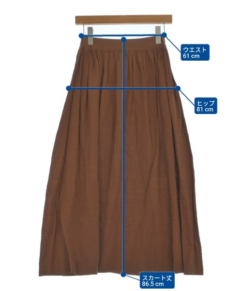 DEMYLEE（デミリー）ロング・マキシ丈スカート 茶 サイズ:XS レディース/2200631146650
