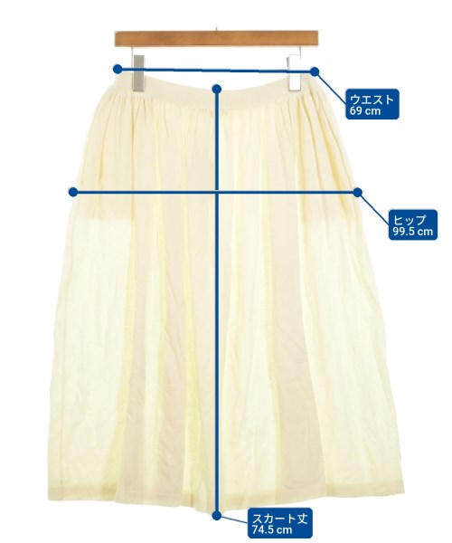 DEMYLEE（デミリー）ロング・マキシ丈スカート 白 サイズ:F レディース/2200631148388