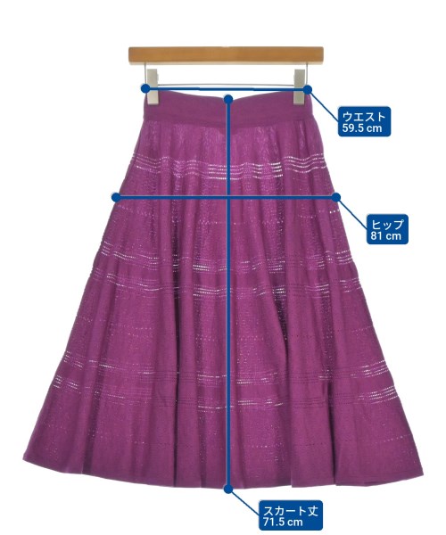 DEMYLEE（デミリー）ロング・マキシ丈スカート 紫 サイズ:XS レディース/2200631191131