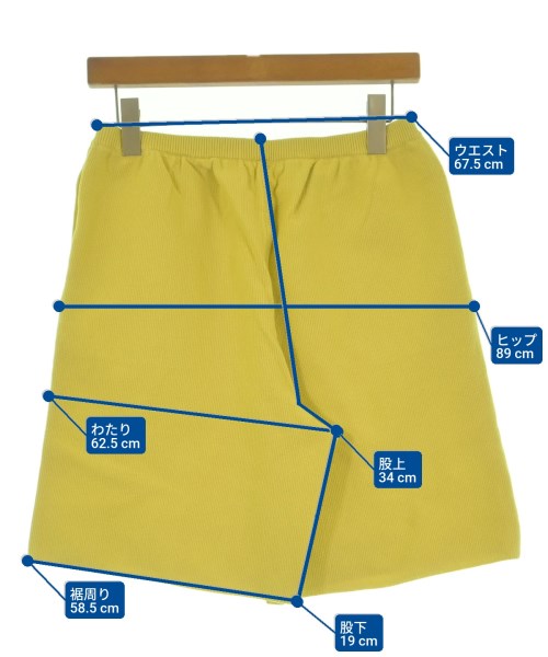 DEMYLEE（デミリー）ショートパンツ 黄 サイズ:S レディース/2200631192701