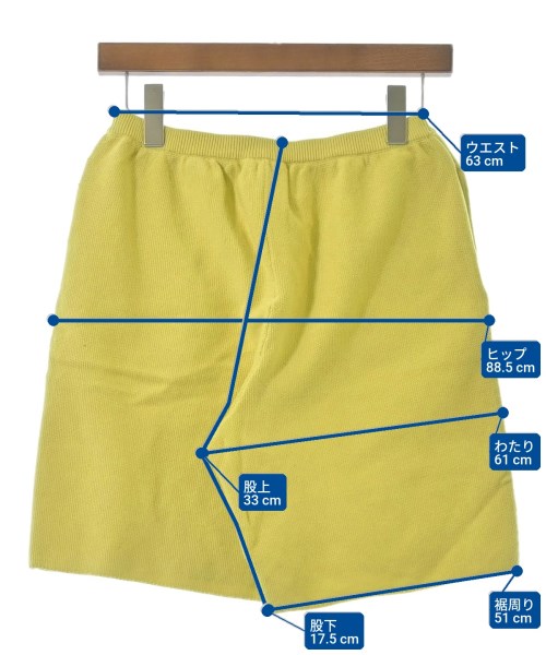DEMYLEE（デミリー）ショートパンツ 黄 サイズ:XS レディース/2200631195016