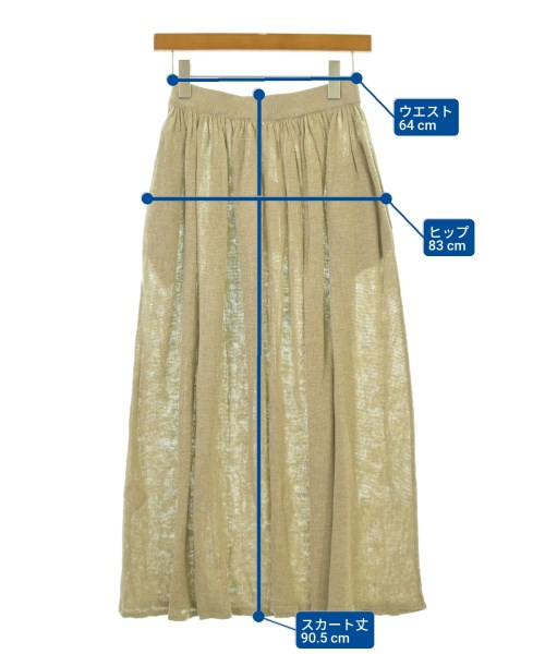 DEMYLEE（デミリー）ロング・マキシ丈スカート ベージュ サイズ:S レディース/2200631199700