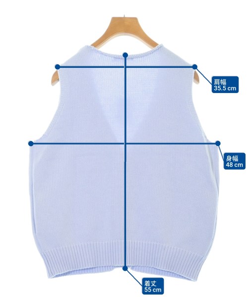 DEMYLEE（デミリー）ベスト 青 サイズ:XS レディース/2200631217923