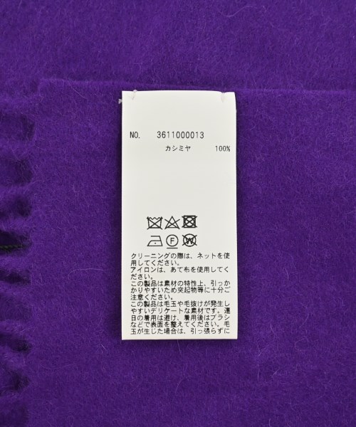 DEMYLEE（デミリー）マフラー 紫 サイズ:F レディース/2200631223382