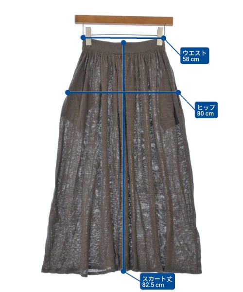 DEMYLEE（デミリー）ロング・マキシ丈スカート 茶 サイズ:XS レディース/2200631228325