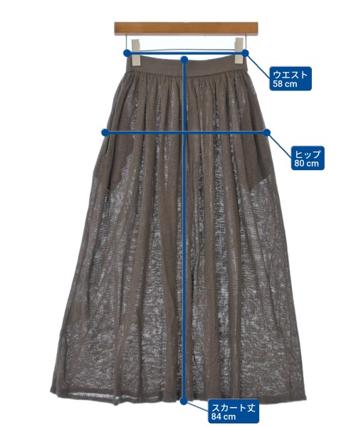 DEMYLEE（デミリー）ロング・マキシ丈スカート 茶 サイズ:XS レディース/2200631228332