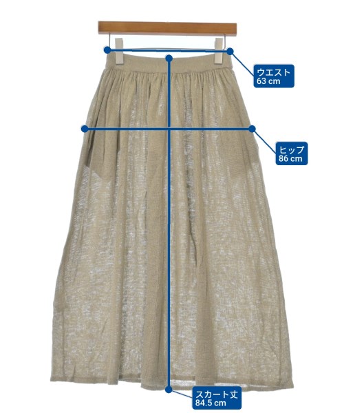 DEMYLEE（デミリー）ロング・マキシ丈スカート ベージュ サイズ:S レディース/2200631228363