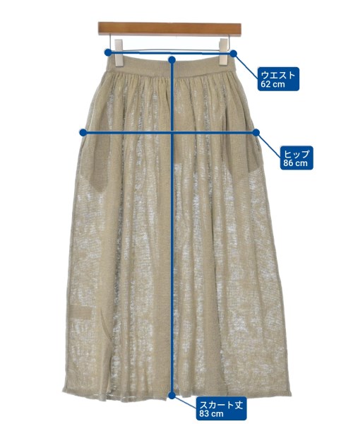 DEMYLEE（デミリー）ロング・マキシ丈スカート ベージュ サイズ:S レディース/2200631228479