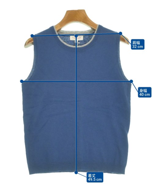 DEMYLEE（デミリー）ベスト/ノースリーブ 青 サイズ:XS レディース/2200631229988