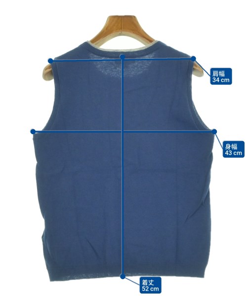 DEMYLEE（デミリー）ベスト/ノースリーブ 青 サイズ:S レディース/2200631230250