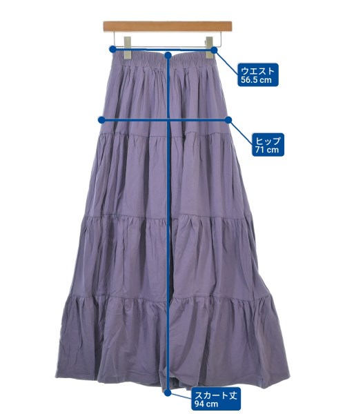 DEMYLEE（デミリー）ロング・マキシ丈スカート 紫 サイズ:XS レディース/2200631231202