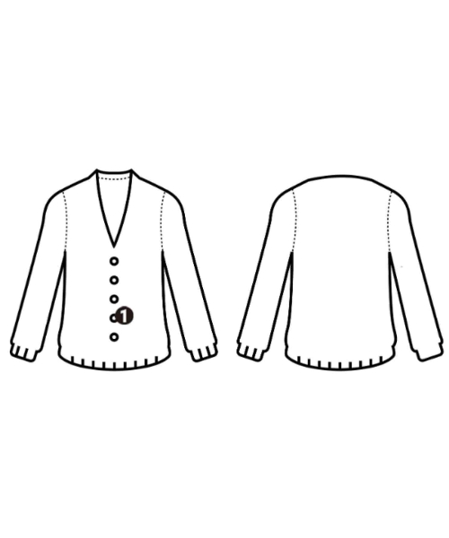 DEMYLEE（デミリー）カーディガン 紺 サイズ:XS レディース/2200668456012