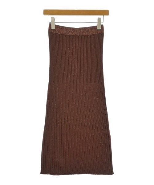 DEMYLEE(デミリー)ロング・マキシ丈スカート 茶 サイズ:XS/2200674484047
