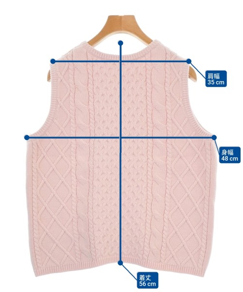 DEMYLEE（デミリー）ベスト ピンク サイズ:F レディース/2200676089080