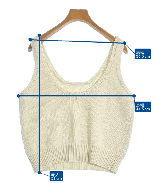 DEMYLEE（デミリー）ベスト/ノースリーブ 白 サイズ:S レディース/2200634732386