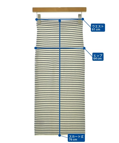 DEMYLEE（デミリー）ロング・マキシ丈スカート 白 サイズ:XS レディース/2200663943043