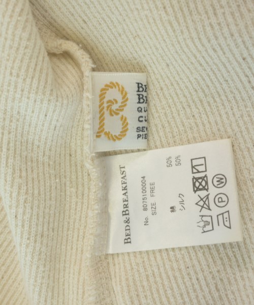 BED&BREAKFAST（ベッドアンドブレックファスト）タンクトップ ベージュ サイズ:F レディース/2200660741079