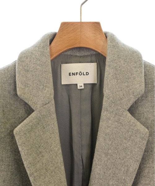 ENFOLD（エンフォルド）チェスターコート グレー サイズ:36(S位) レディース/2200404550028