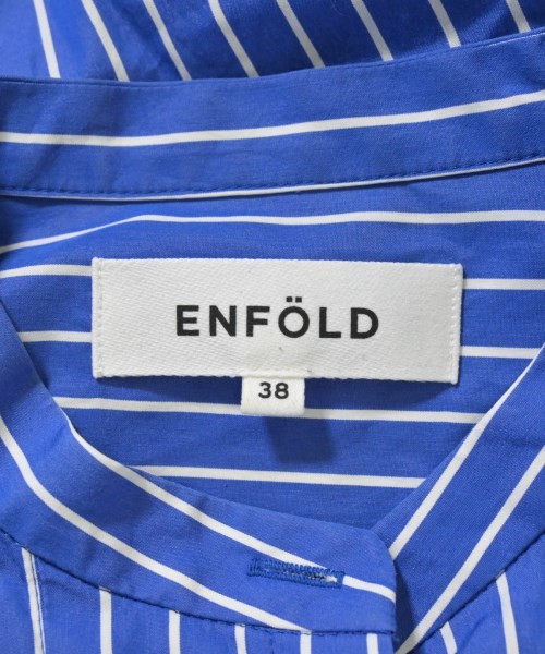 ENFOLD（エンフォルド）カジュアルシャツ 青 サイズ:38(M位) レディース/2200620383059